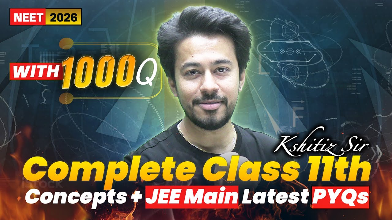 NEET 2026 PHYSICS | MOST IMPORTANT TOPICS + 1000 Questions | Mahamarathon🔥| Kshitiz Sir #live #neet