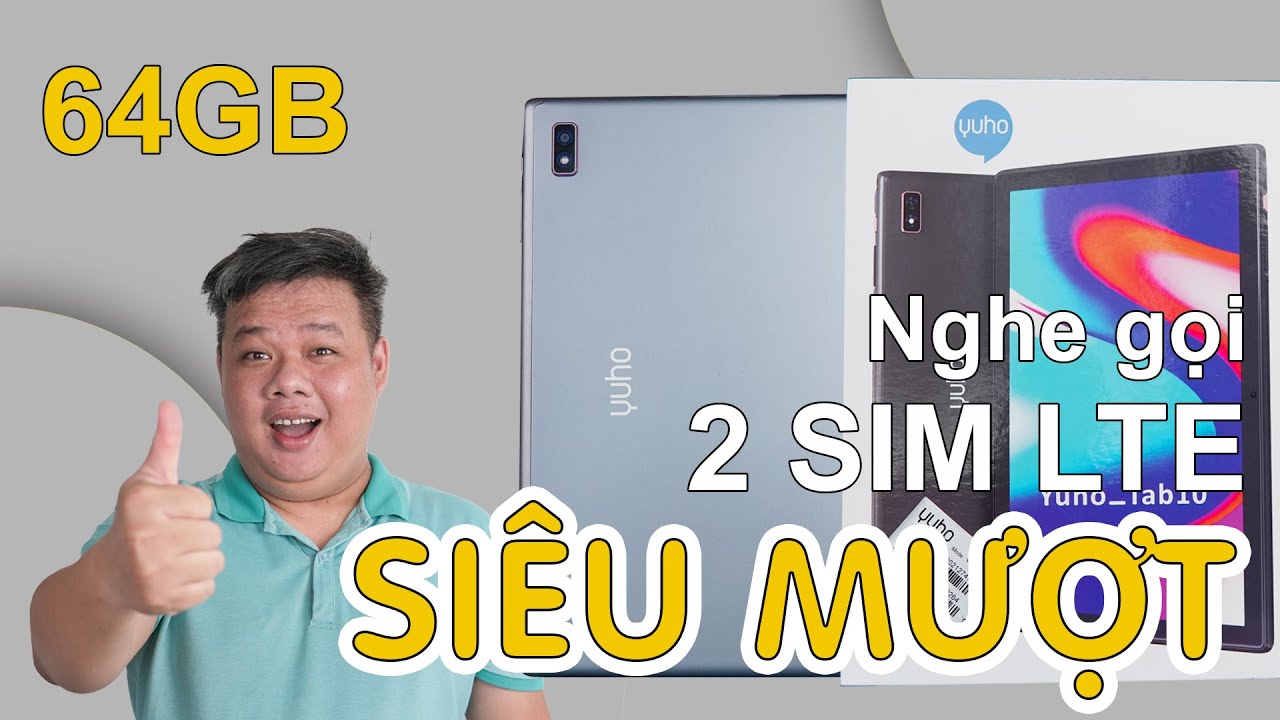 MTB YUHO TAB 10 SIÊU RẺ 1TR6 SHOPEE: MÀN TO 10 INCH, PIN TRÂU, LOA KÉP, 64GB, LIÊN QUÂN 60 FPS !!!