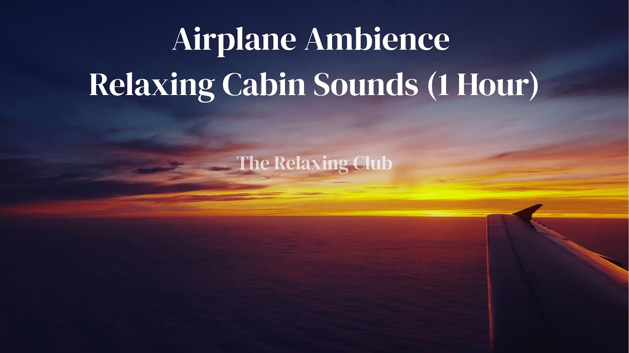 Airplane Ambience - Relaxing Cabin Sounds (1 Hour) | The Relaxing Club