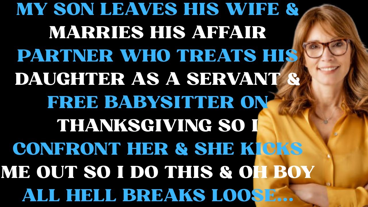 My son marries his affair partner & now she treats his daughter as a servant on Thanksgiving so I