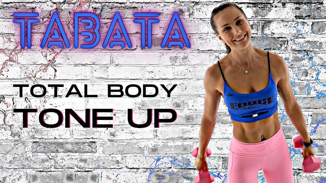 Total Body TABATA WORKOUT with weights | Juliette Wooten