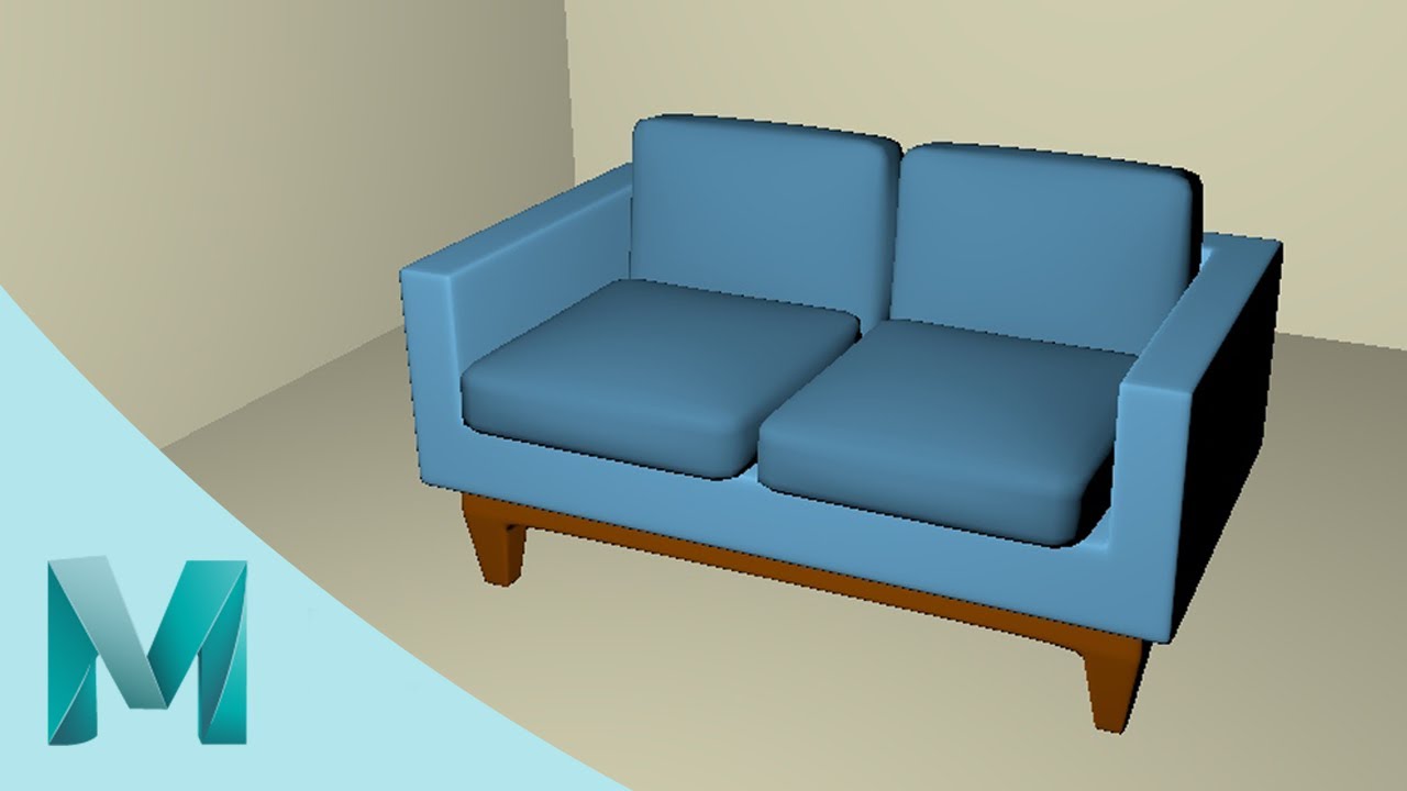 Sofa 3D Modeling using Maya 2020 (BEGINNER)