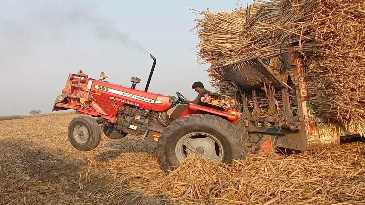 Two 385 Massey Ferguson old and new 