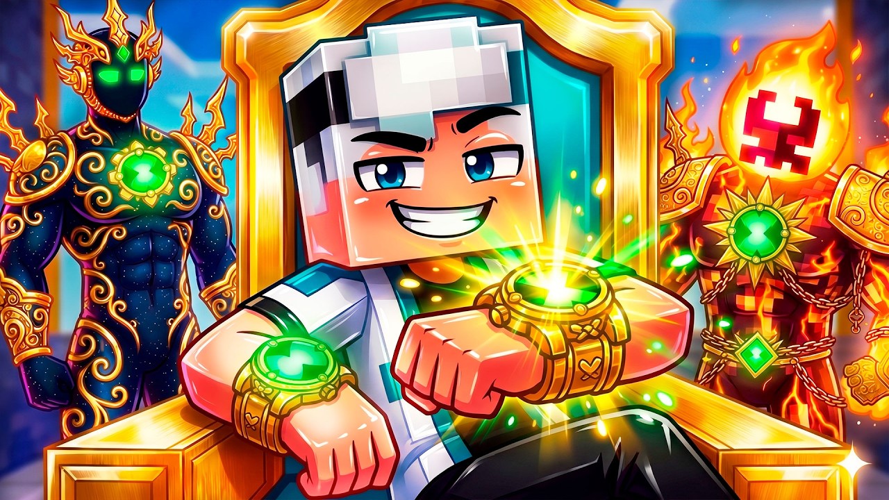 GOTEN virou O BEN 10 DOURADO no Minecraft