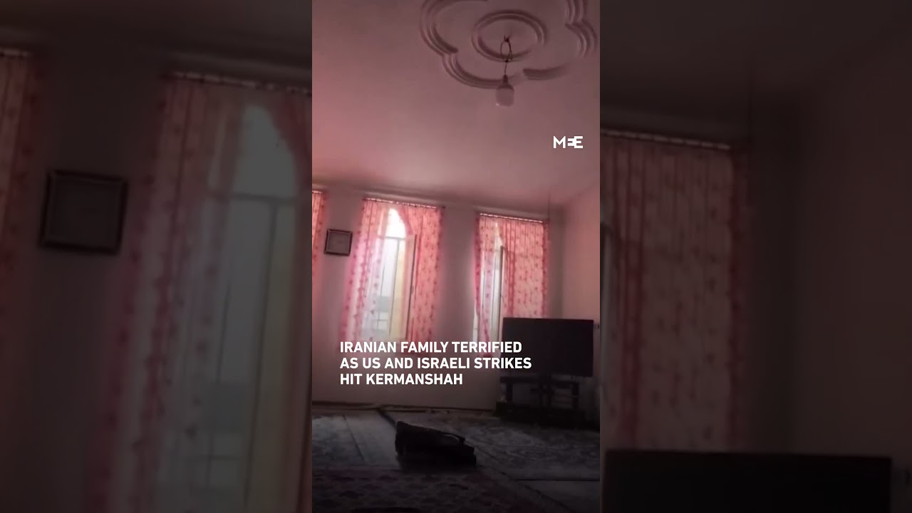 Iranian family records terrifying moments during US and Israeli strikes on Kermanshah
