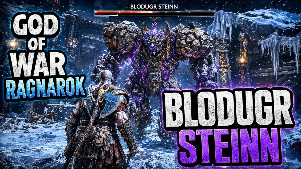 God of War Ragnarok Blodugr Steinn #giant