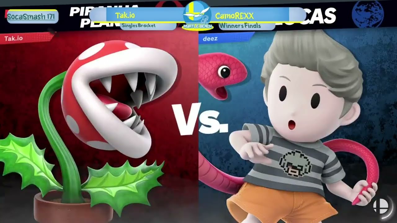 SocaSmash 171 Ultimate Singles: Tak.io (Piranha Plant) vs CamoREXX (Lucas) Winners Finals