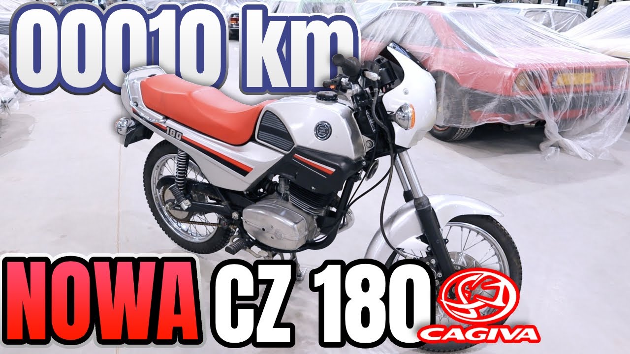 Fabrycznie NOWA CZ 180 Cagiva odnaleziona w Danii - 10 kilometrów przebiegu