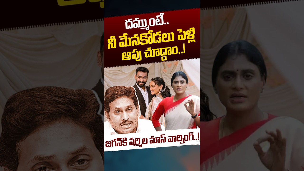 YS Sharmila Challenge To YS Jagan: దమ్ముంటే.. నీ మేనకోడలు పెళ్లి ఆపు చూద్దాం..! | Nethra Tv Telugu