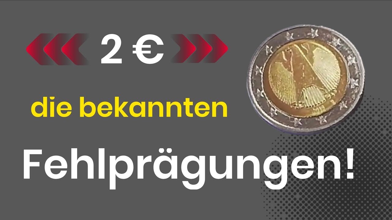 Seltene 2&euro;-M&uuml;nzen: Diese Fehlpr&auml;gungen k&ouml;nnten dich reich machen!
