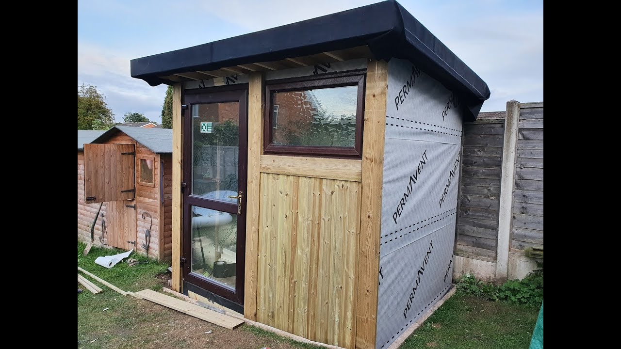 Garden Office Build - Unedited time-lapse