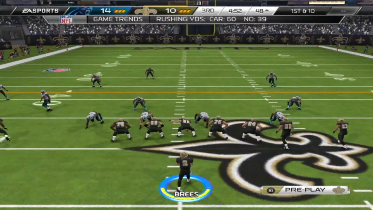 Madden NFL 17 (PS3) panthers vs saints