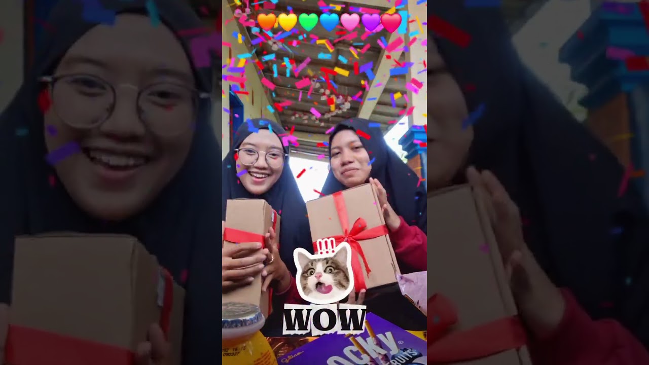 Tukar Kado Spesial anniversary partner 1th💕🥳Harapan paling gong di akhir video😭🤣