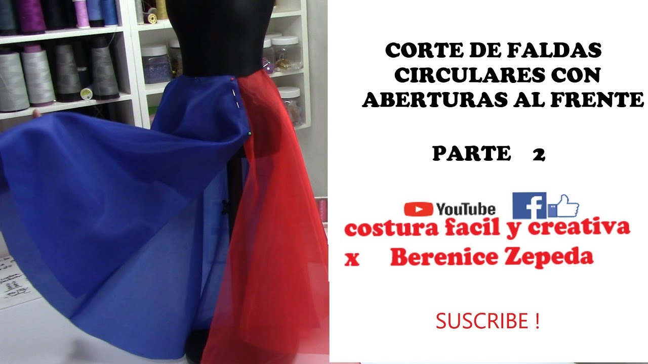 #2 FALDAS CIRCULAR ABERTURAS: COMO CORTAR-EJEMPLO EN MINIATURA CON TEXTILES PARA NOTAR LA DIFERENCIA