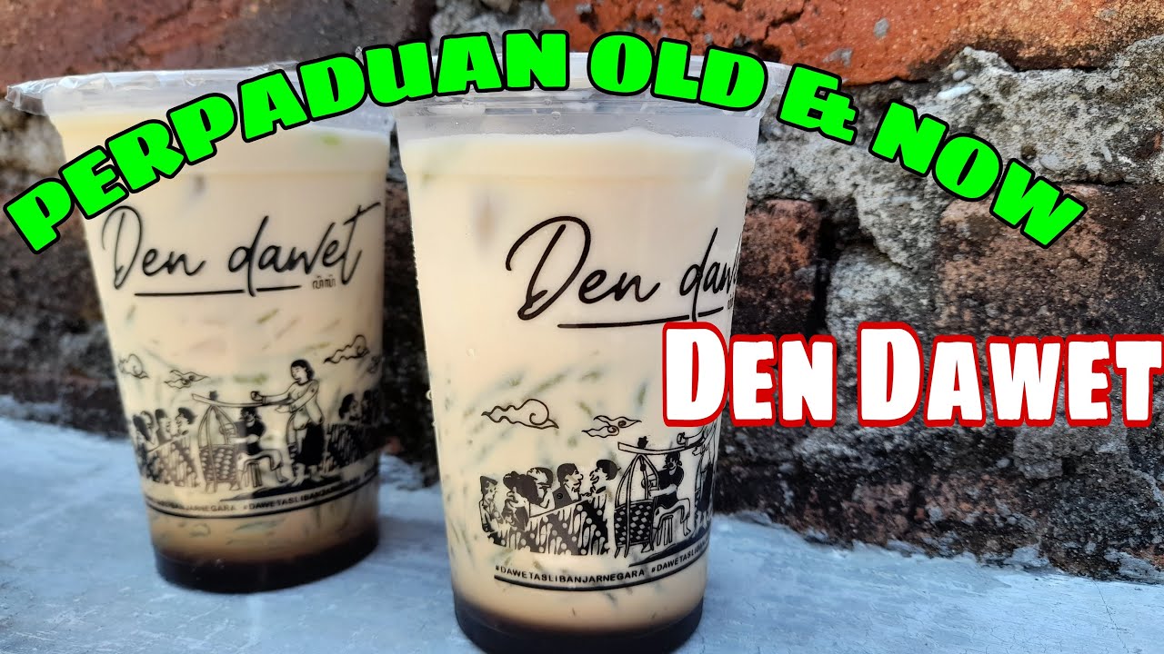 Es dawet kekinian dengan berbagai macam topping// Den Dawet Kamal- Street food