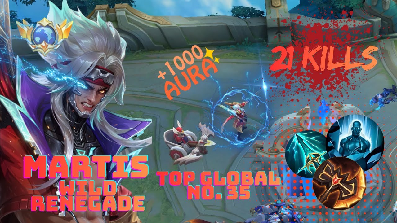 TOP GLOBAL MARTIS EXP GAMEPLAY 🔥 21 KILLS! COUNTER THE 2026 META | Wild Renegade Skin | Mythic Rank