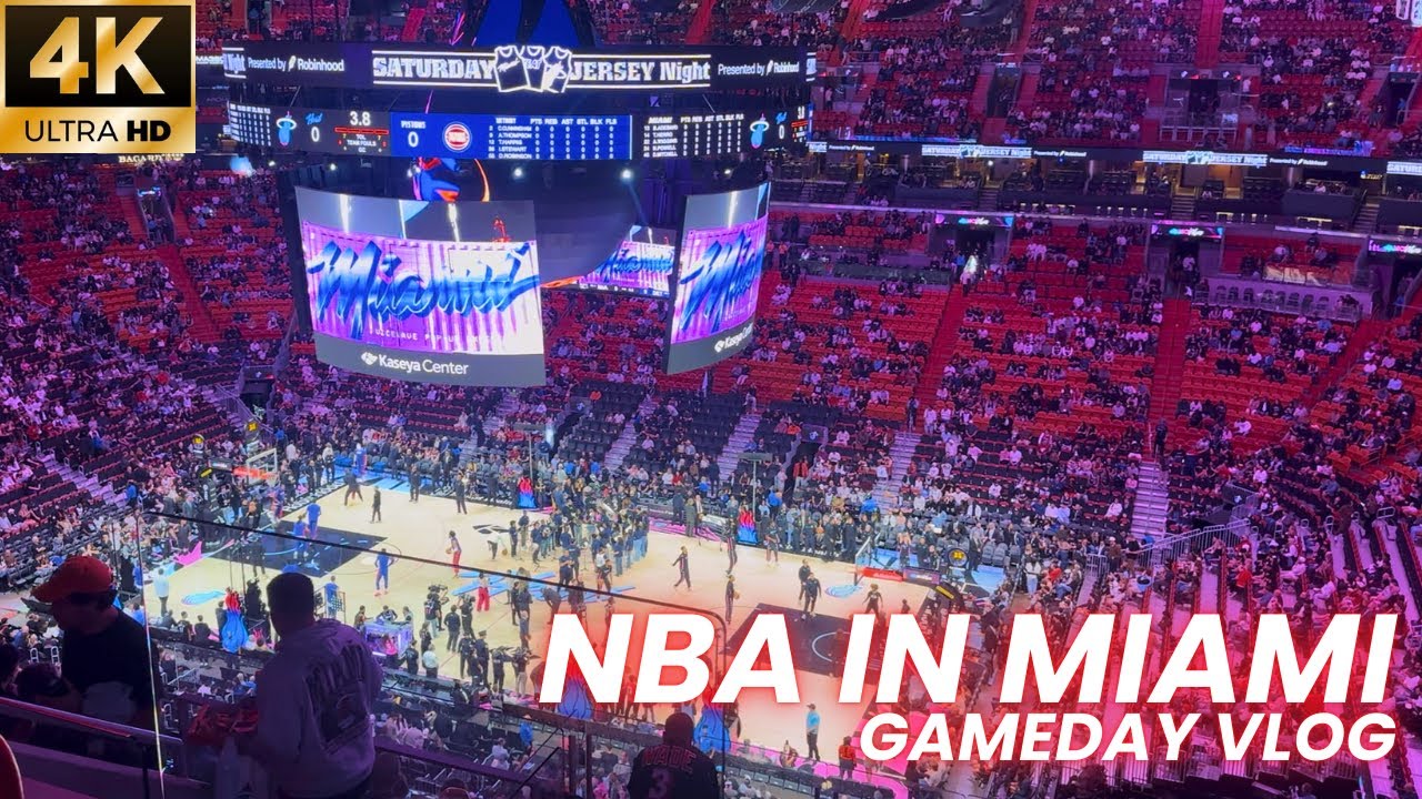 🏀 NBA IN MIAMI!! 🏀 | Miami Heat Near To EPIC Comeback!! | Detroit Pistons @ Miami Heat Gameday VLOG