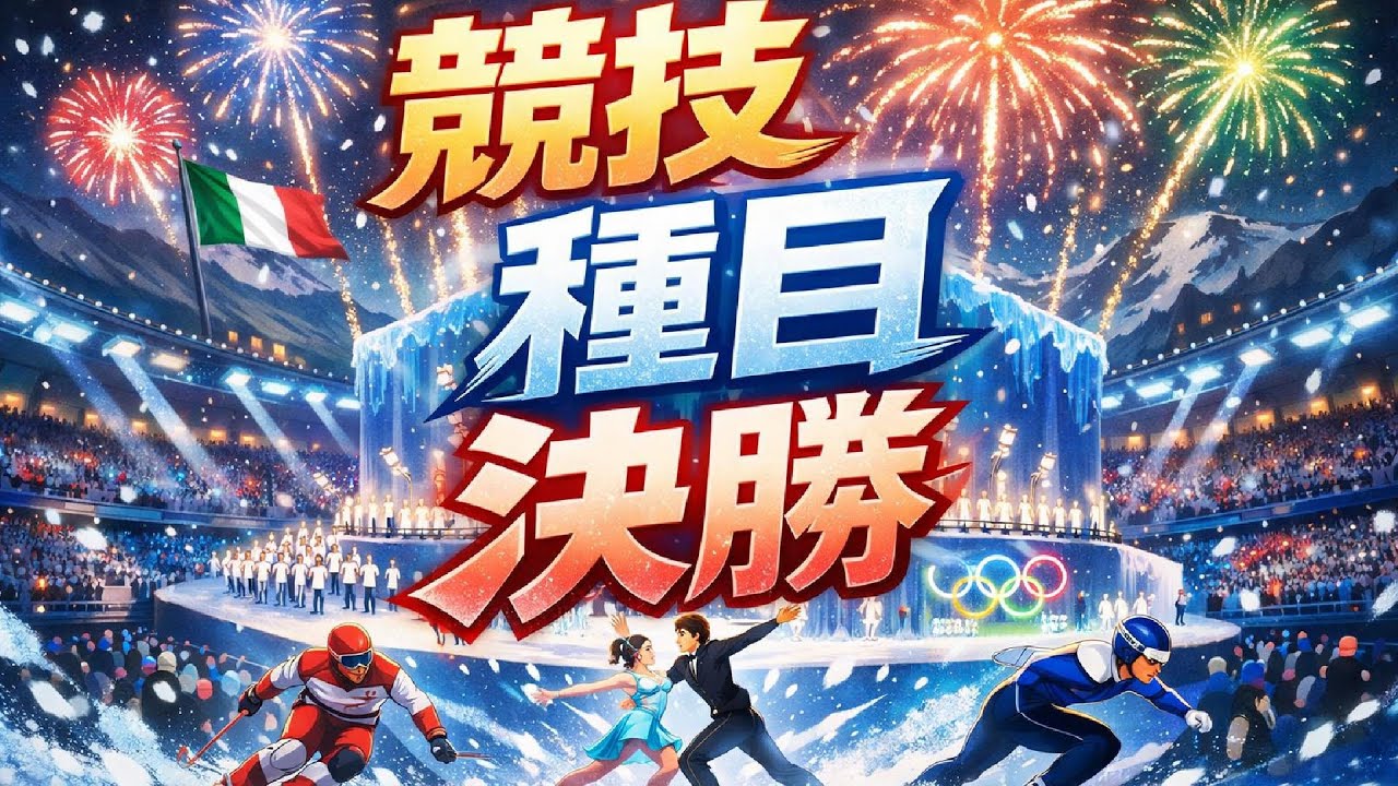 日語學習N4 義大利冬季奧林匹克運動會 “競技 種目 決勝”