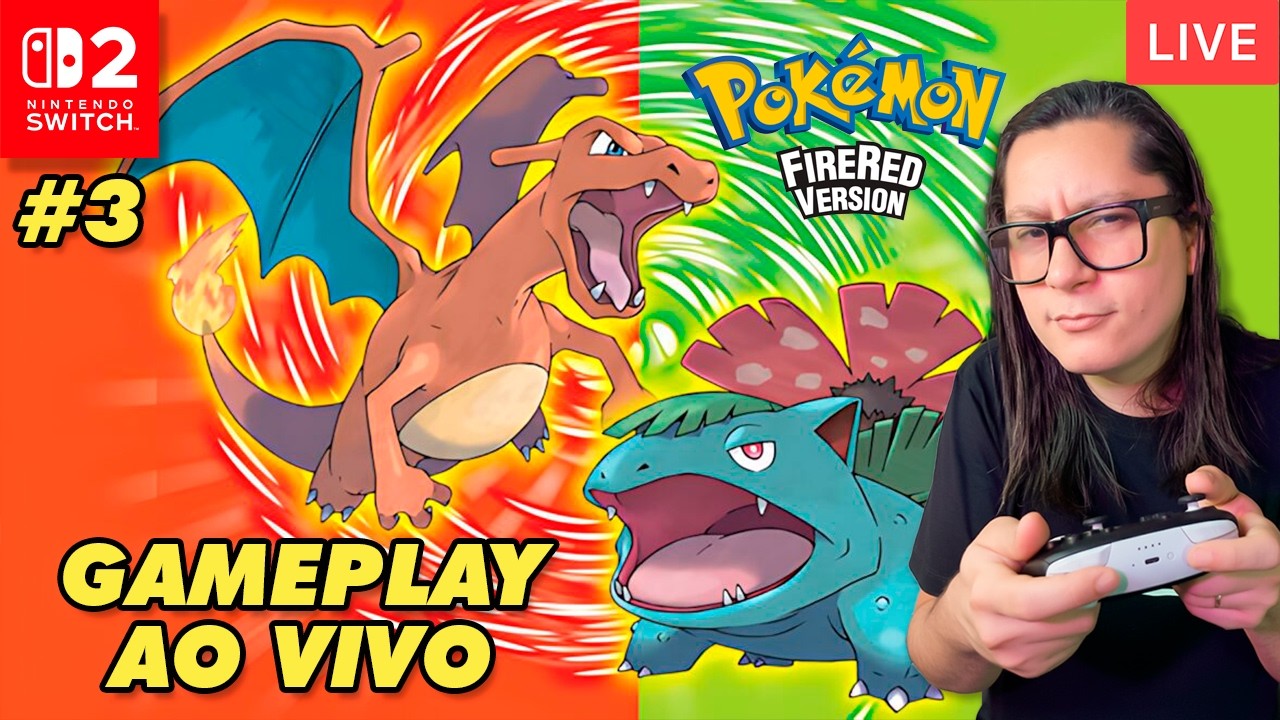 Pokémon FireRed Direto do Nintendo Switch 2! Em busca da Quarta Insígnia 🔥🐉 #3