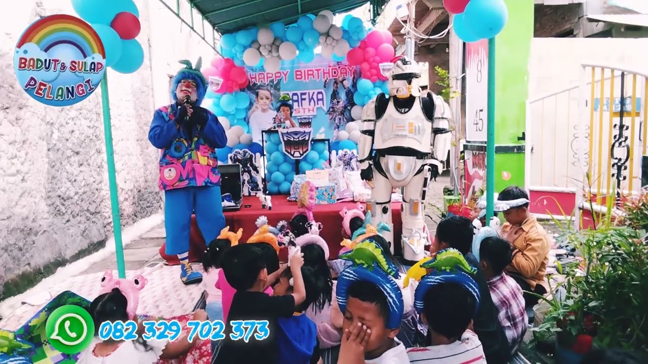 Om Badut Sanggar Pelangi 🌈http://wa.me/6282329702373#badut #viral #semuaorang