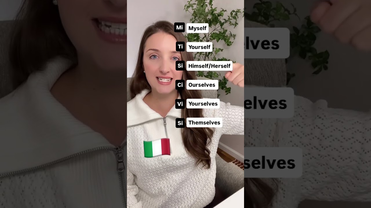 Learn Italian reflexive pronouns #italy #italiaonline #italianlanguage