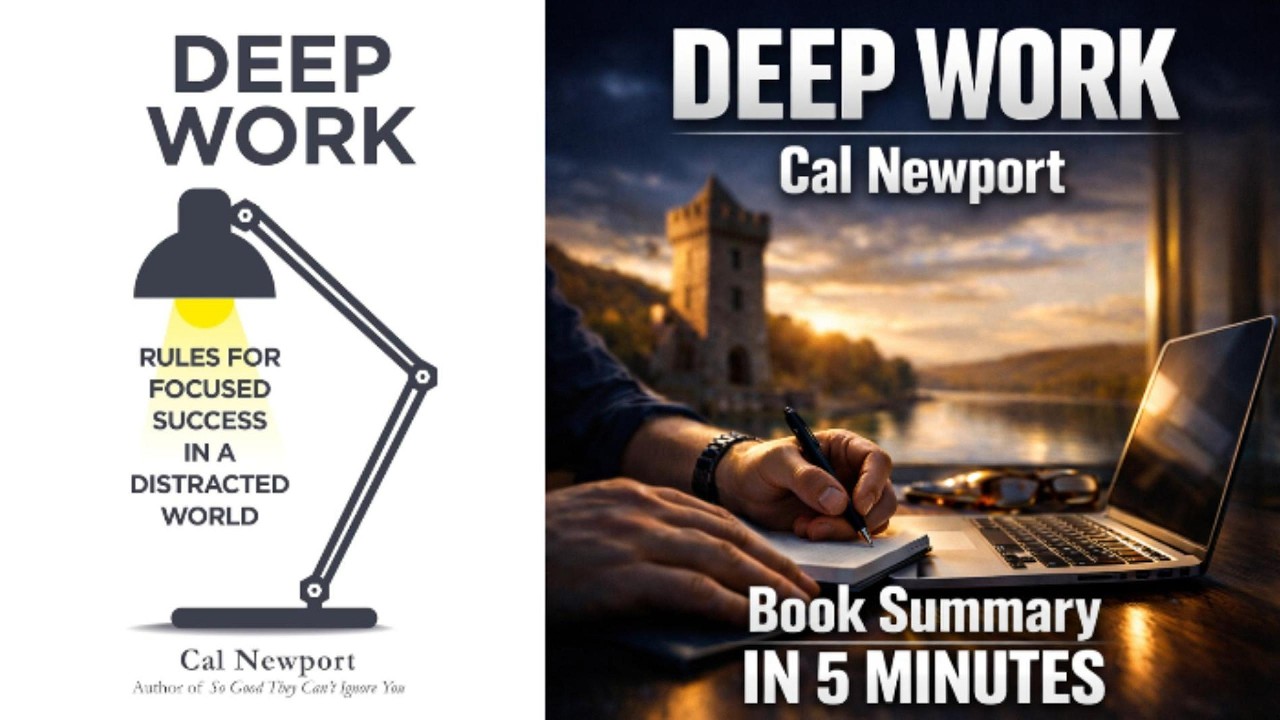 Deep Work Book Summary in 5 Minutes - Cal Newport | Master Focus & Productivity