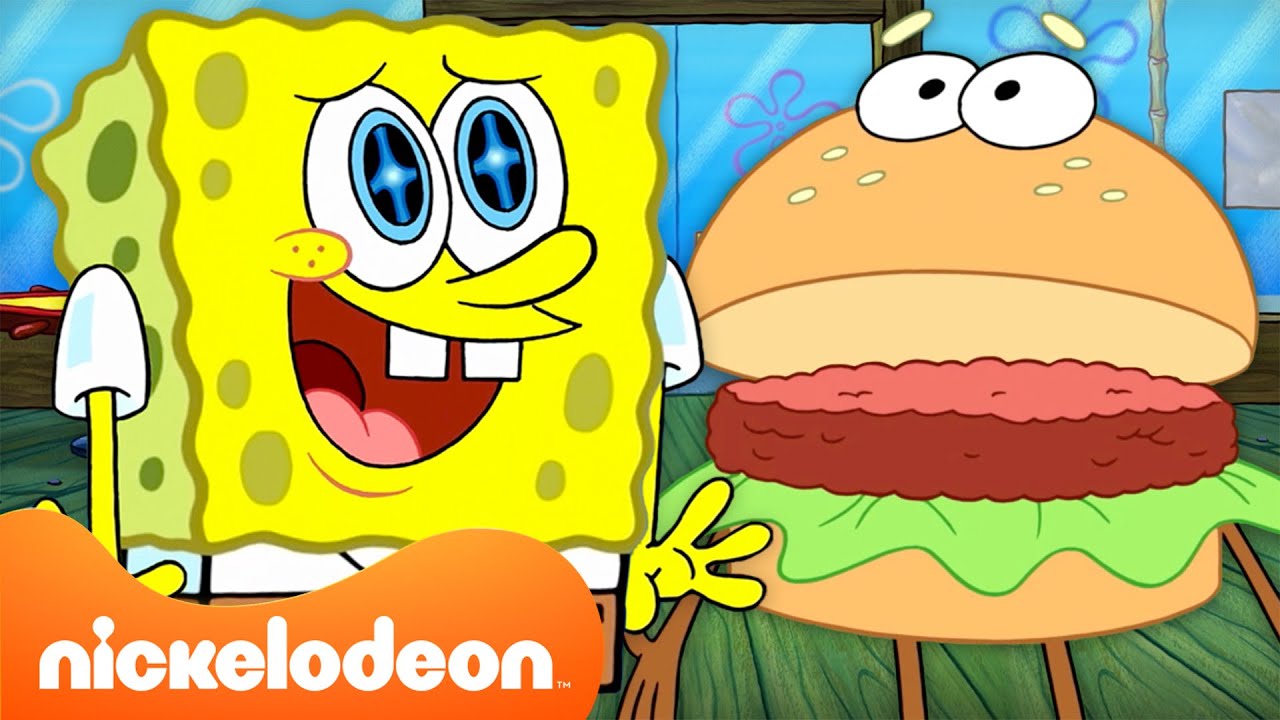Najdziwaczniejsze kraboburgery SpongeBoba 🍔🤯  | 60 minut scen | Nickelodeon Polska