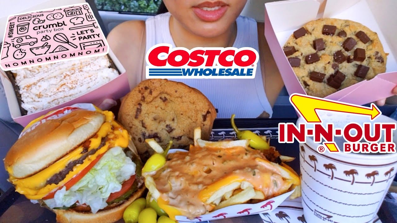 ASMR EATING IN-N-OUT DOUBLE CHEESEBURGER ANIMAL STYLE FRIES CAR MUKBANG REAL Sound 먹방 TWILIGHT SHOW