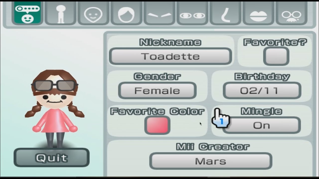 Toadette - Super Mario - Mii 285