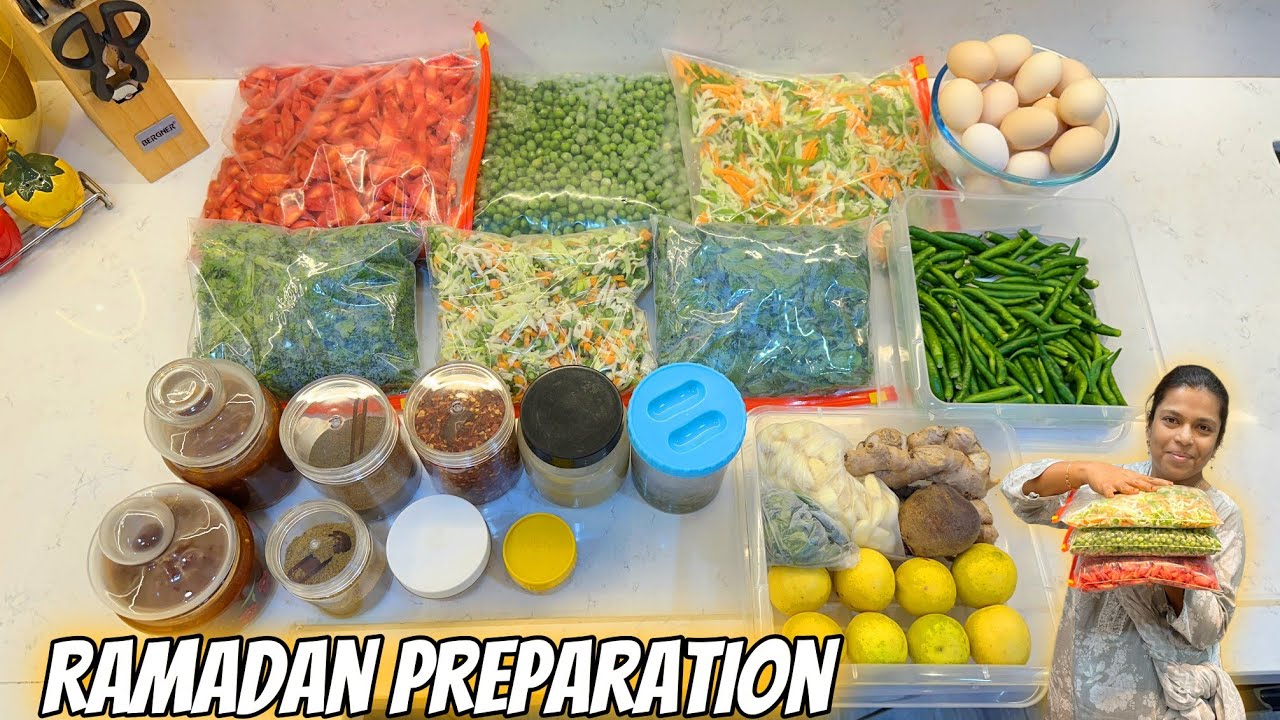 How to Make Masala & Chutney For Ramadan | How To Store Vegetables For Ramadan | Time Saving Idea