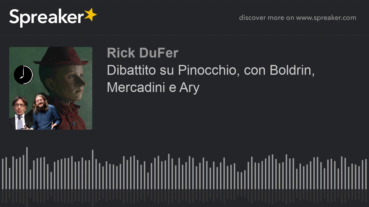 Dibattito su Pinocchio, con Boldrin, Mercadini e Ary