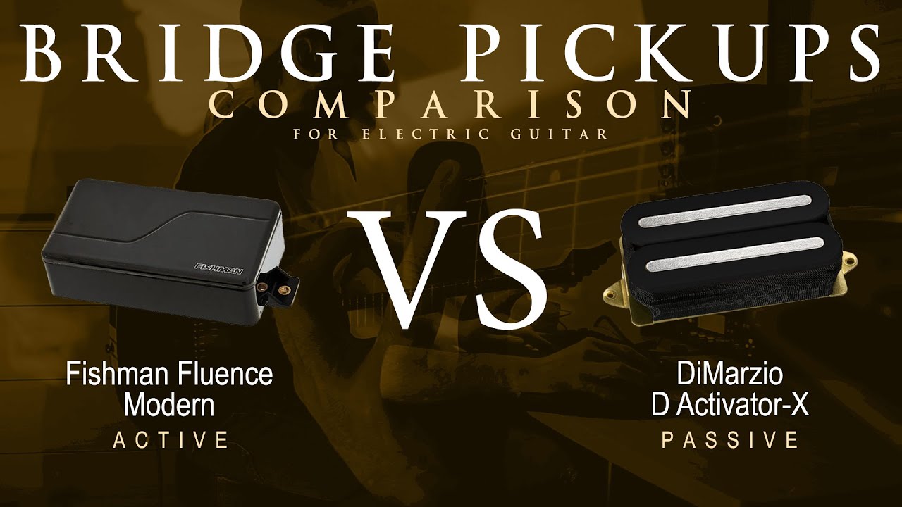Fishman FLUENCE MODERN vs DiMarzio D ACTIVATOR X - Bridge Pickup Guitar Tone Comparison Demo
