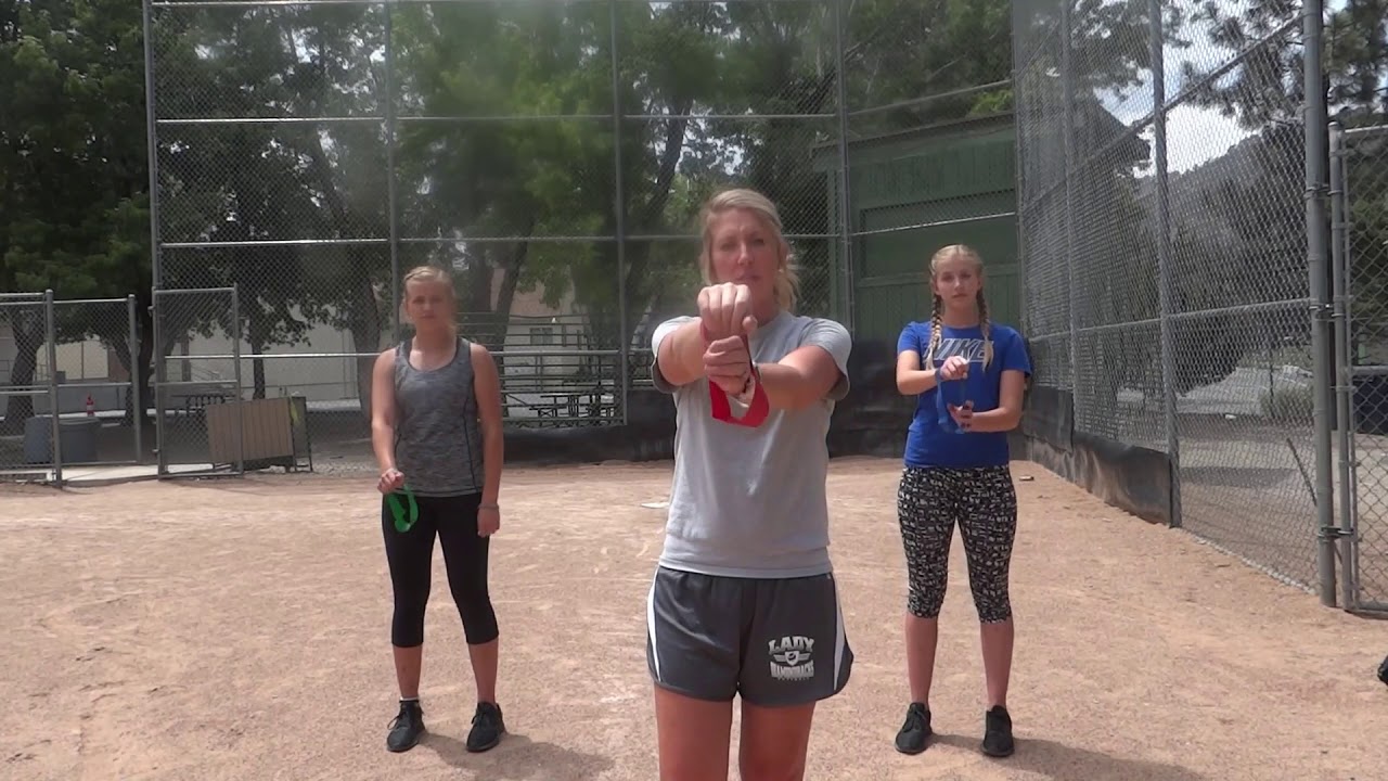 Softball Loop Resistance Band Arm Workout