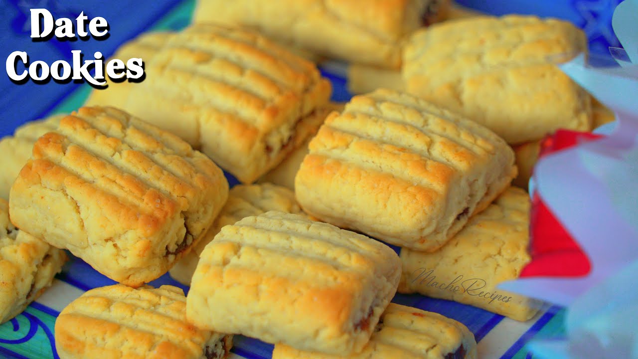 Date Cookies Recipe | How to make date filled cookies | date biscuit | Date bars