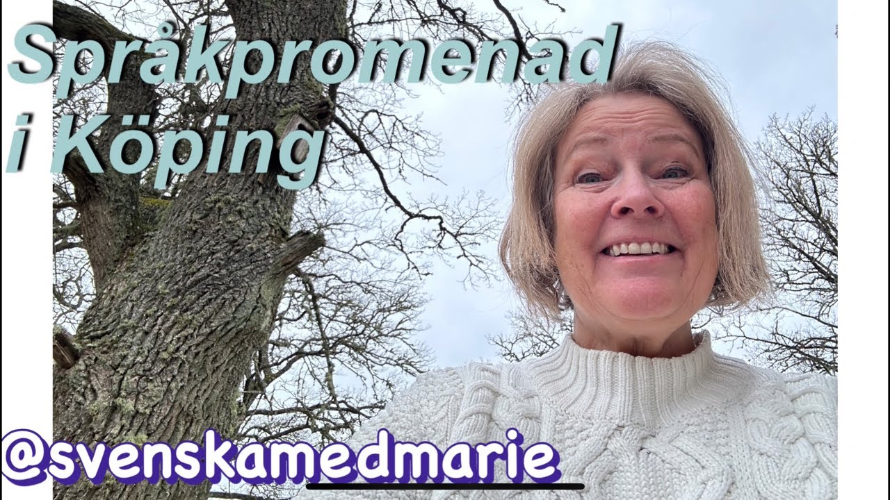Språkpromenad i Köping LIVE  - @svenskamedmarie