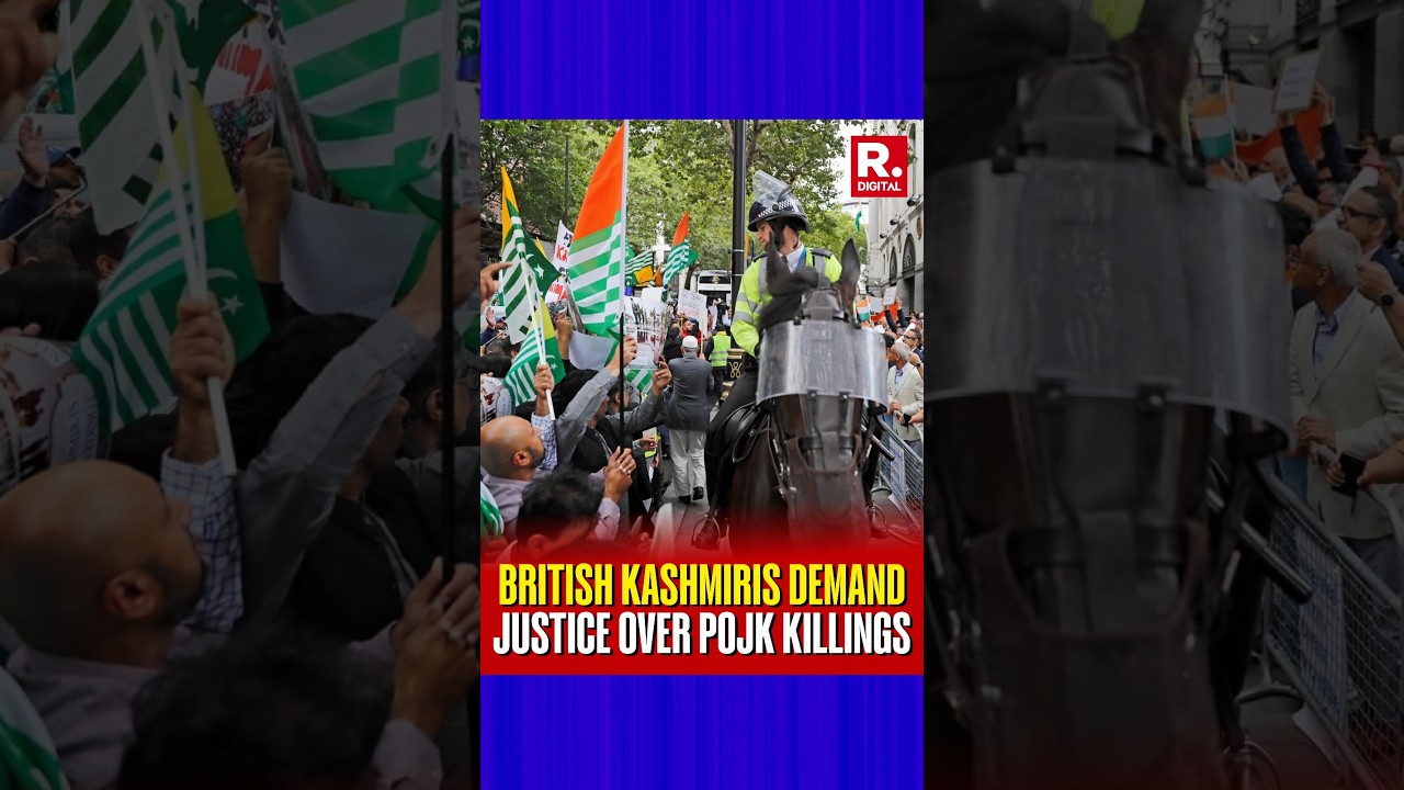 &lsquo;Stop PoJK Violence&rsquo;: British Kashmiris Place Shoes Outside Pakistan Consulate in UK