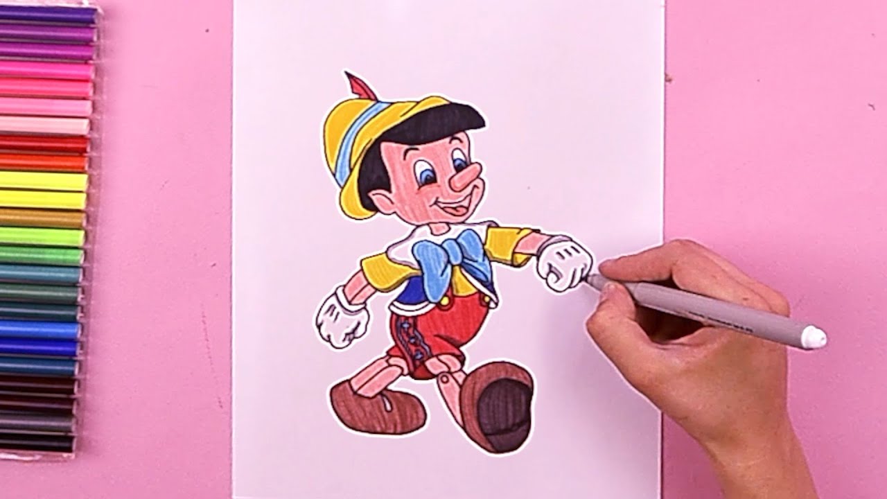 How to draw Pinocchio