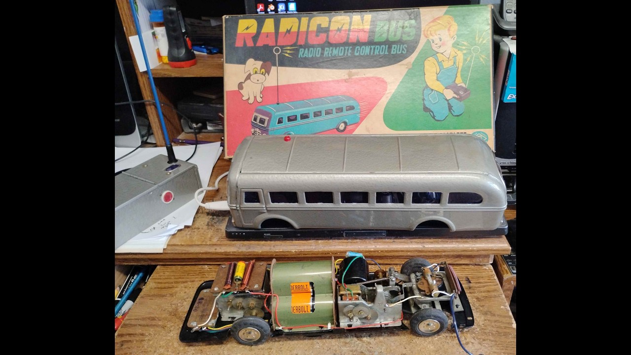 Radicon Bus with a DIY cohere detector tube. Testing original and other spark gap transmitters.