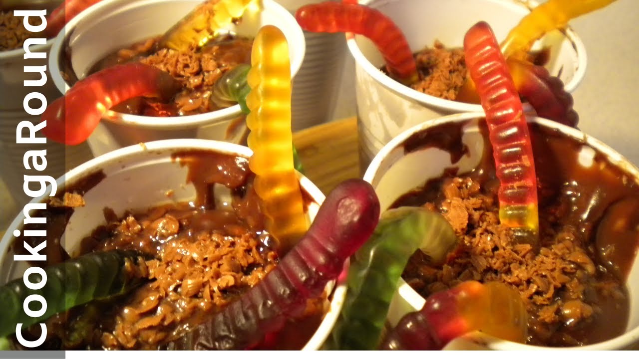 Children's Easy Fun Recipe   - Worms In Dirt