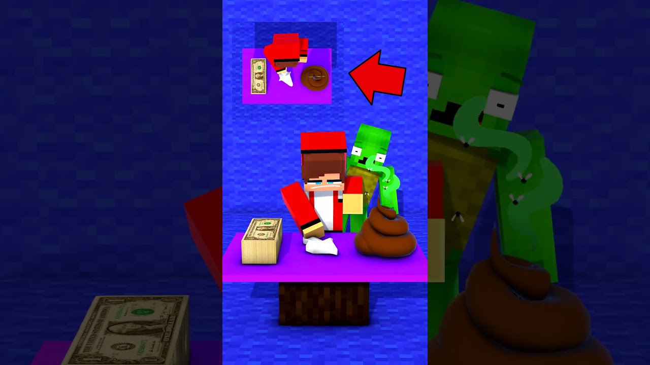 JJ Arrow ILLUSION? 😵&zwj;💫😧 - MAZIEN Minecraft Animation