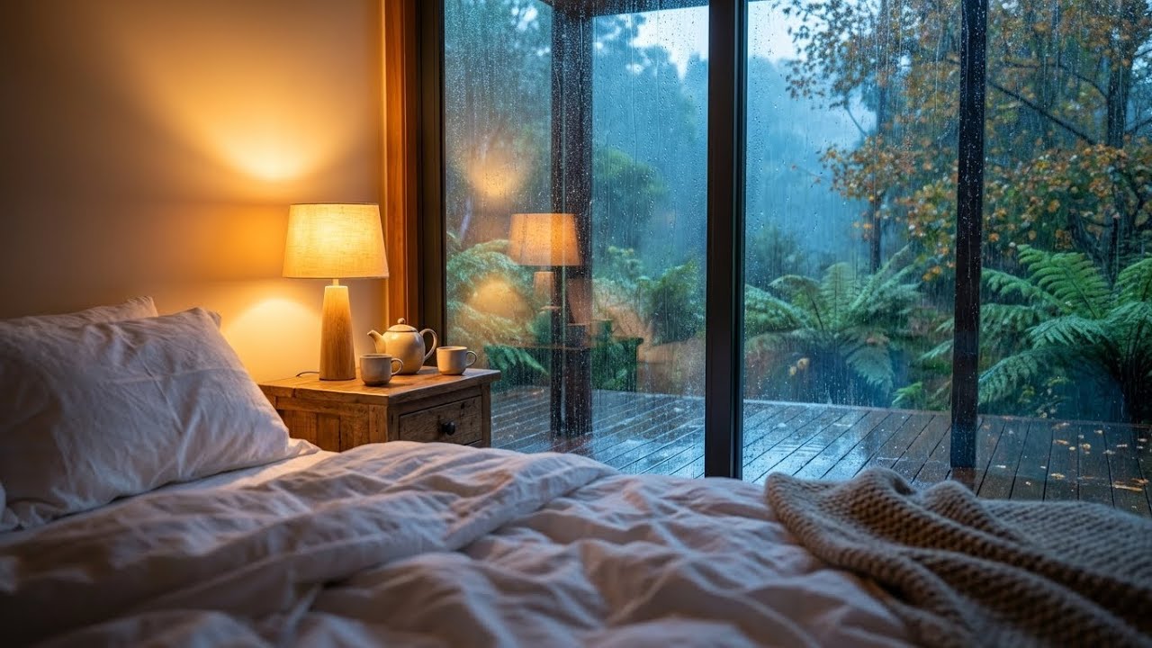 Instant Calm: Rain Sounds for Sleeping in Rainy Nature Room for Anxiety Relief and Peace 🌲
