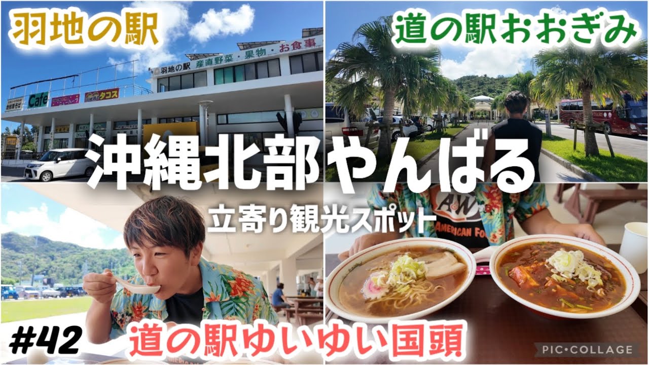 【#42】沖縄北部やんばるエリア 道の駅など立寄り観光スポット！！「羽地の駅」「道の駅おおぎぎみ」「道の駅ゆいゆい国頭」ラーメンとお刺身が美味しすぎる！ヤンバルクイナグッズ！沖縄1ヶ月滞在day20