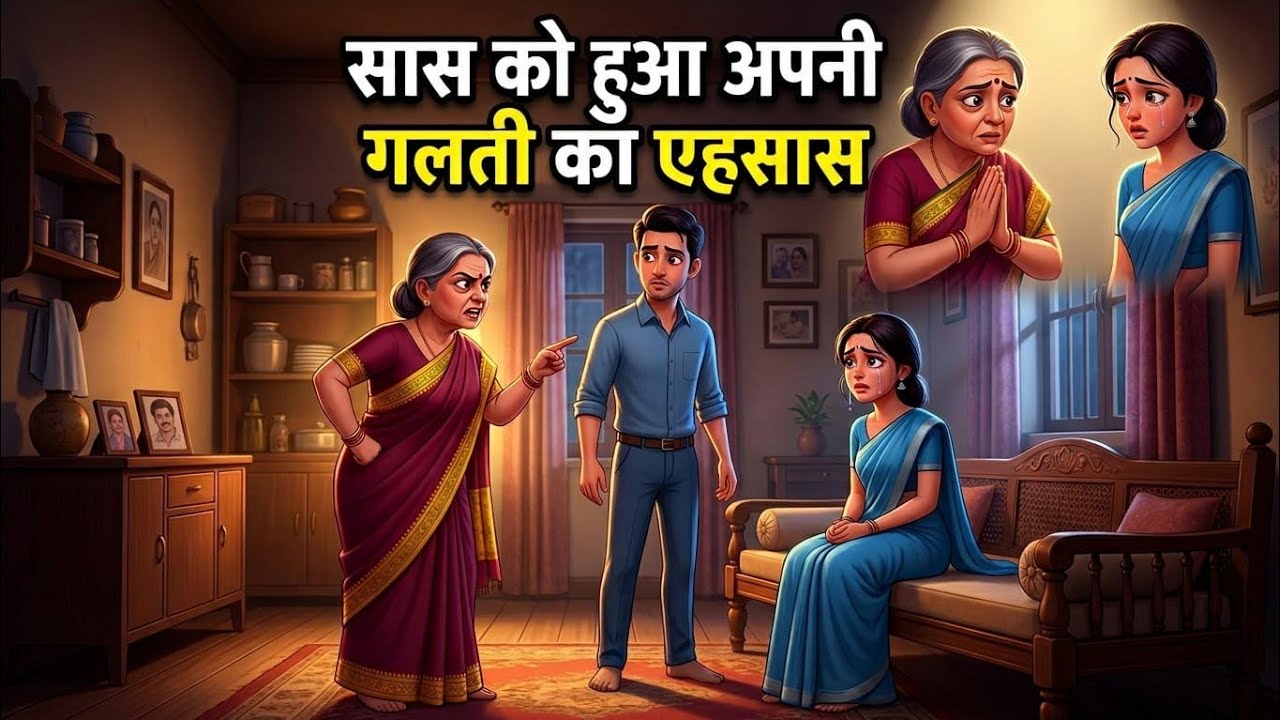 सास को हुआ अपनी गलती का एहसास / Saas Ko Hua Apni Galti Ka Ehsaas/ Bedtime Story.