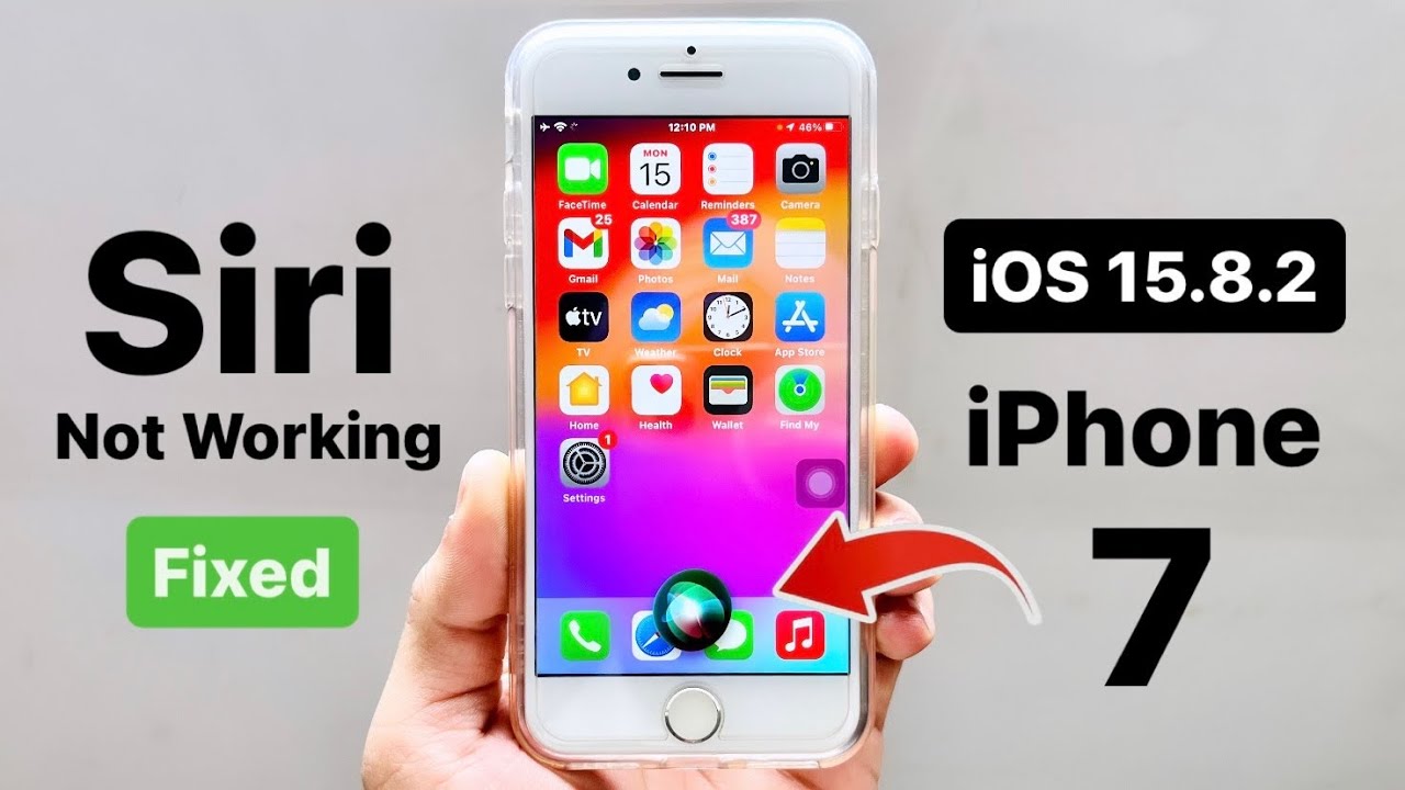 iOS 15.7.2 - Siri Not Working on iPhone 7 - How to Fix Siri