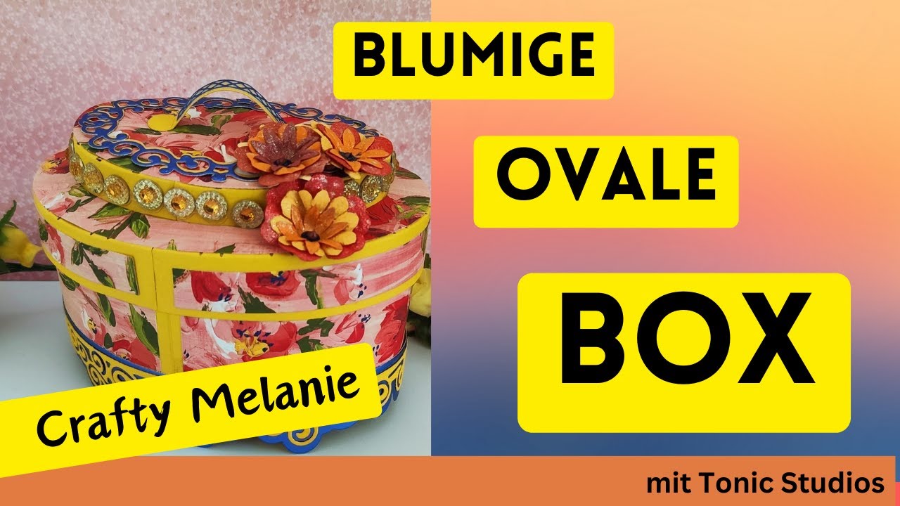 Blumige ovale Box | Ornate Oval Box 5367e |Tonic Studios