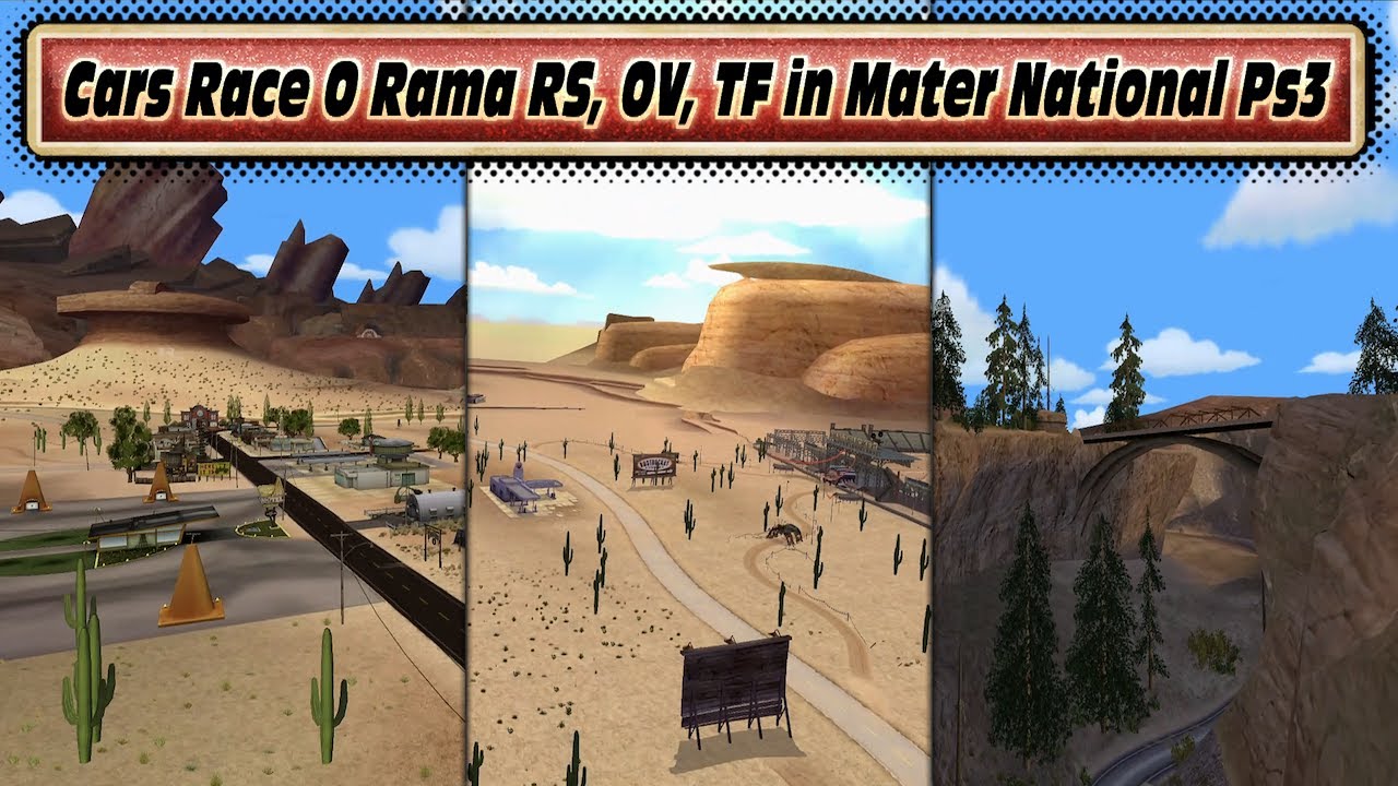 Cars Mater National PS3 Cars Race O Rama RS, OV, TF