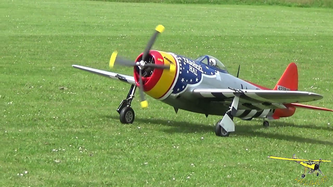 RC P-47 BUBBLETOP RADIAL ENGINE STUNNING SOUND (Freundschaftsfliegen Wehrheim 2021)