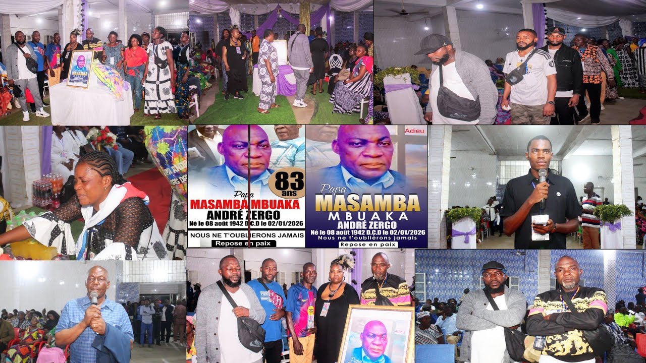 MATADI : VEILLER MORTUAIRE DE PAPA MASAMBA À LA SALLE NSONA COCA. VENDREDI 16 JANVIER 2026
