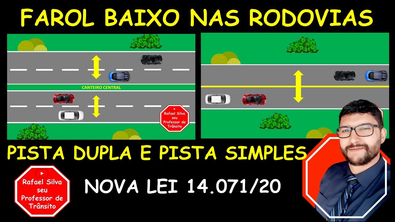 FAROL BAIXO NAS RODOVIAS - MUDAN&Ccedil;A COM A NOVA LEI 14 071