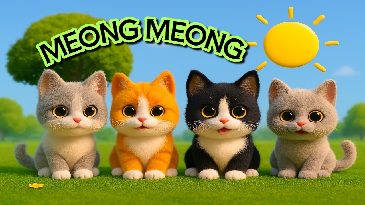 Lagu Anak Anak - ANAK KUCING MEONG MEONG - Lagu Anak & Balita Paling Viral Terbaru 2025